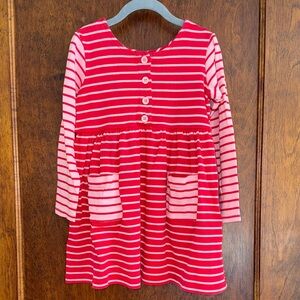Hanna Andersson Red and White Striped Kids Dress